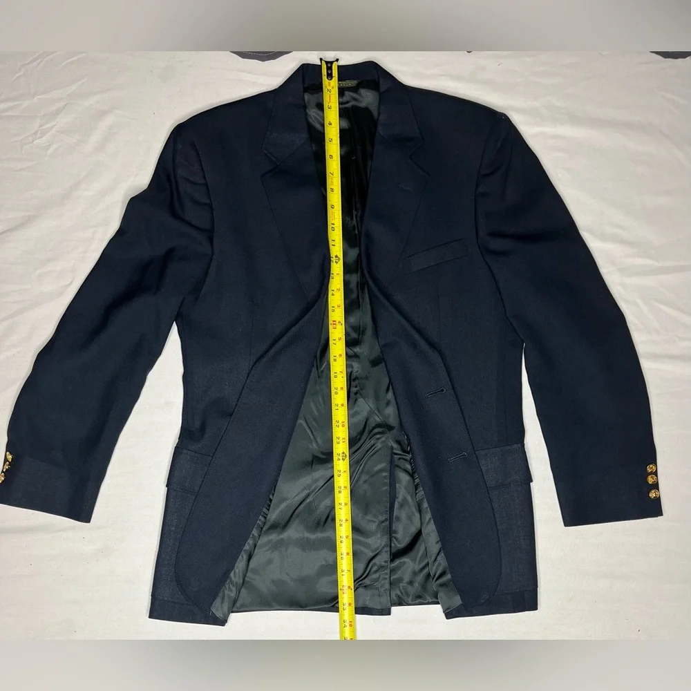 American Trend Blazer Mens 43 Dark Blue Sport Coat Jacket Made in USA‎